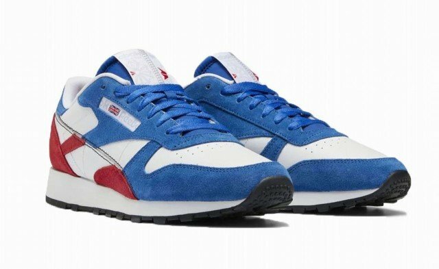 リーボック Reebok スニーカー クラッシック レザー トリコロール GY1522 メンズ 白 ホワイト ブルー 青 赤 レット US8（26.0cm）