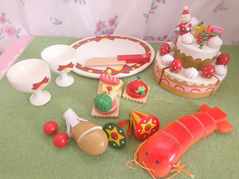 マザーガーデン 野いちご クリスマスログハウス クリスマス ケーキ 希少 レア 木製 ままごと