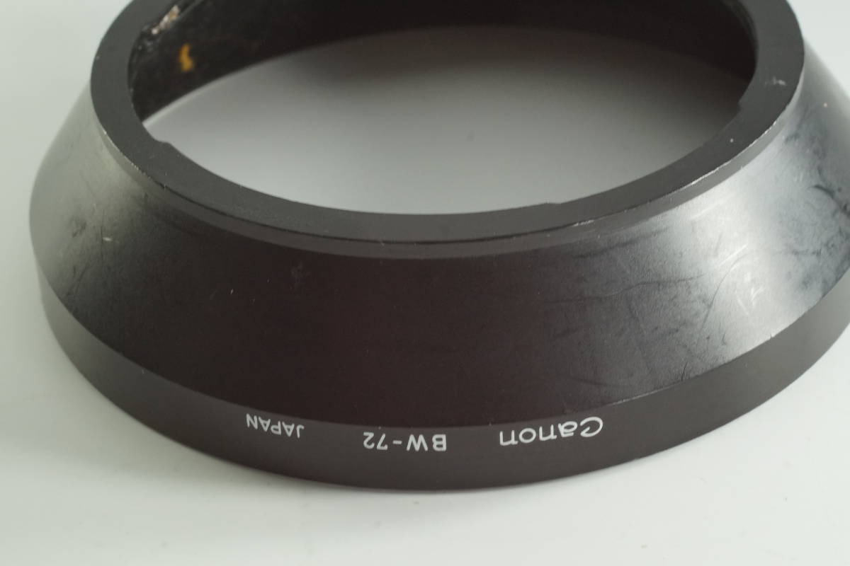 184『 並品 』 Canon BW-72 キャノン NewFD20-35mmF3.5L NewFD 17mm F4 NewFD 24mm F1.4L 用 レンズフード