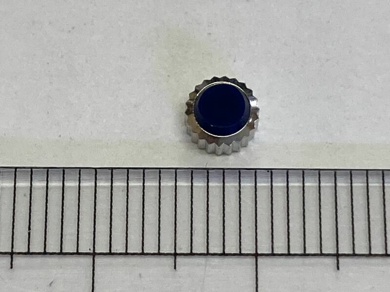 リューズ 石付 1個 新品21 未使用品 長期保管品 デッドストック 機械式時計 SS 銀色 