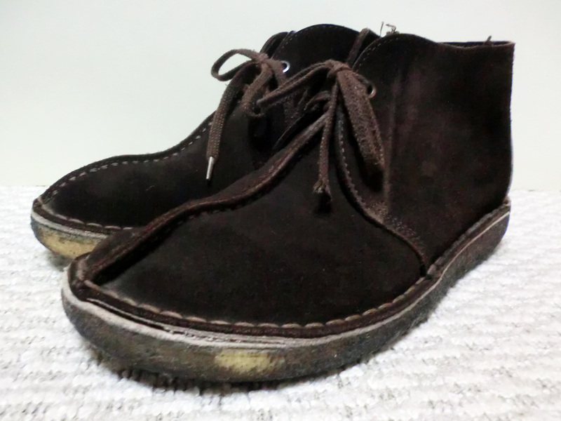 ♪英国製 Made in England Clarks Desert Trek Hi クラークス デザートトレック ハイ UK8.5 こげ茶