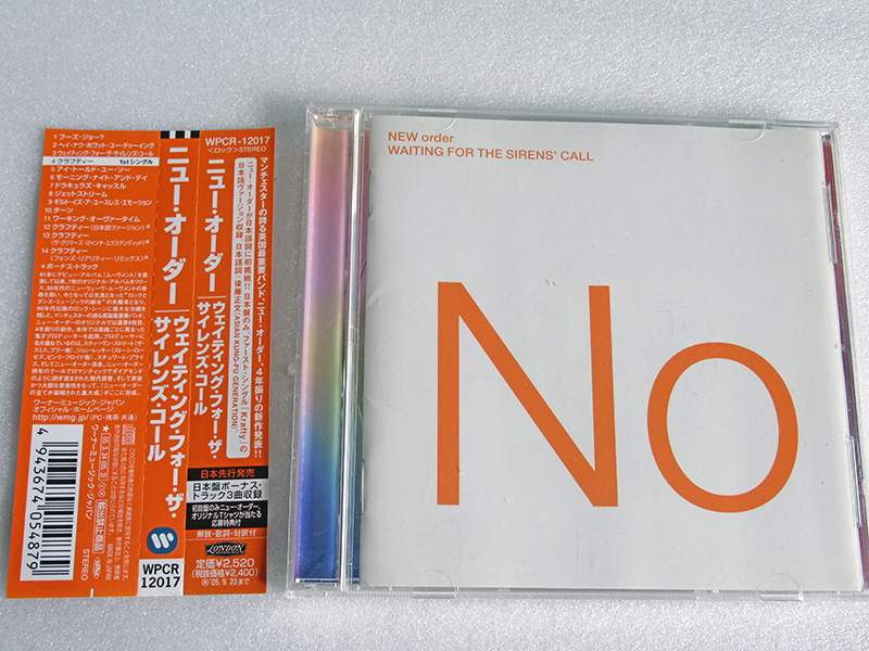 ■ NEW ORDER / WAITING FOR THE SIRENS' CALL　　ボーナストラック収録・日本国内盤