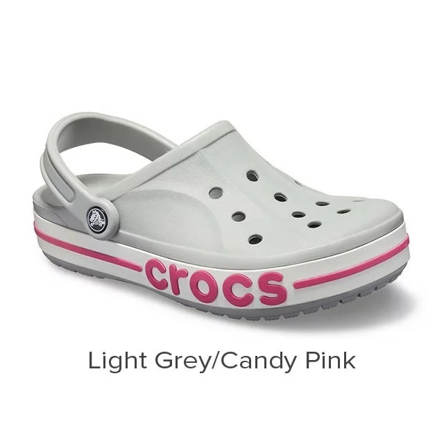 22cm クロックス crocs バヤバンド クロッグ Bayaband Clog Light Grey Candy Pink M4W6 ライトグレー キャンディー ピンク 新品