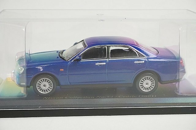 アシェット 1/43 国産名車コレクション Nissan Collection No54 日産 セドリック 2001 ブルー ※外箱、冊子等欠品