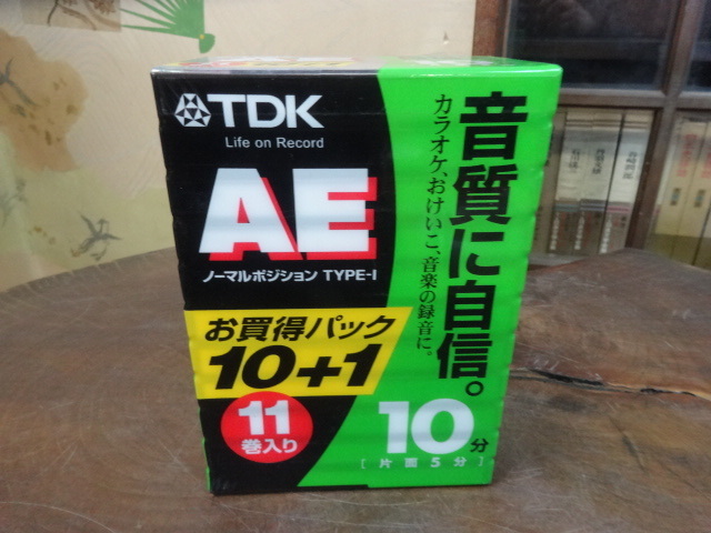 カセットテープ TDK AE10 11本パック 未開封②