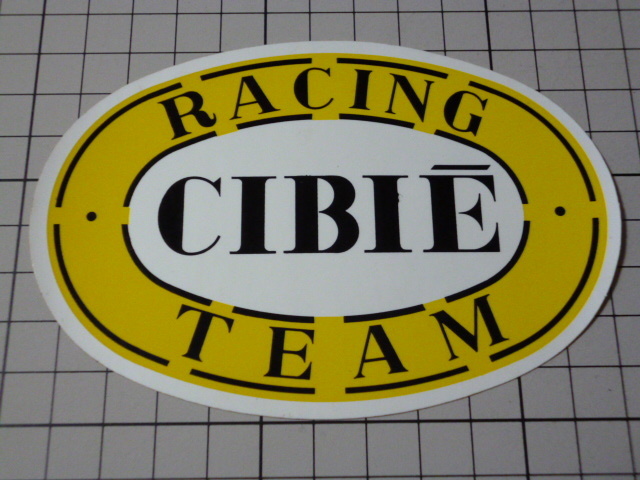 CIBIE RACING TEAM ステッカー 当時物 です(120×82mm) シビエ レーシング チーム