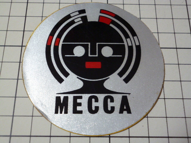 MECCA CAR STEREO ステッカー 当時物 です(80mm) メッカ カー ステレオ カーステ