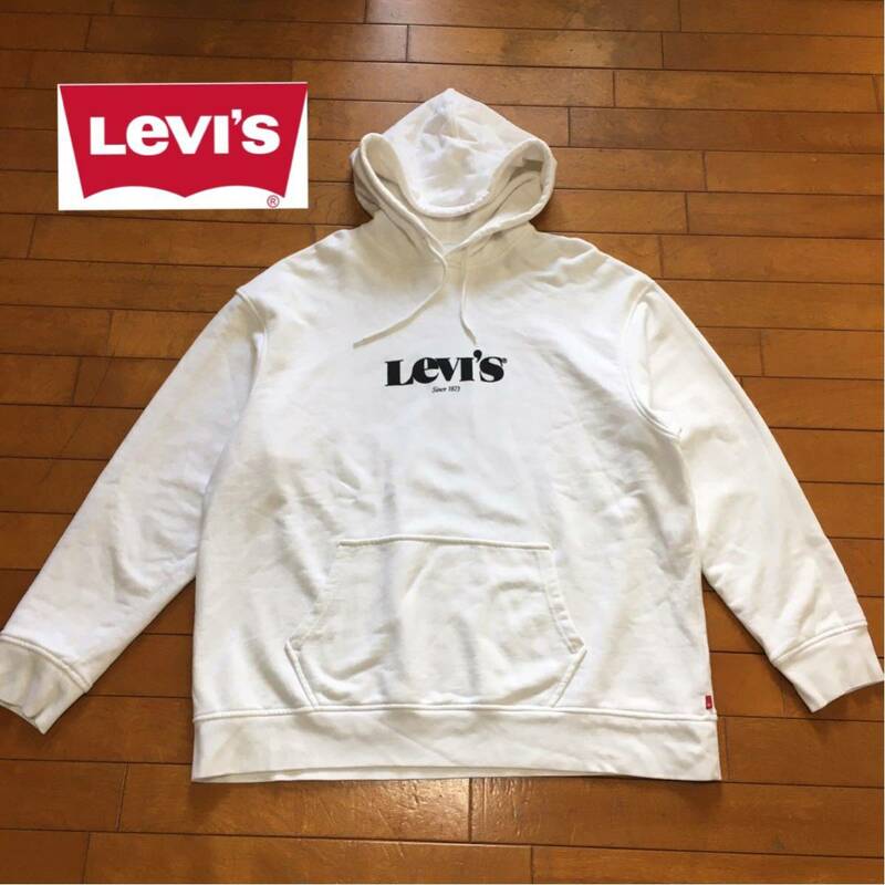 ★【 Levi's 】★ オーバーサイズ プリントスエットパーカー フーディー★サイズ XL★i-717