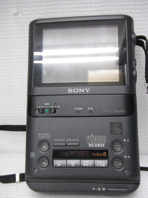 SONY ソニー 8ミリ ビデオウォークマン ビデオテレビレコーダー GV-500 1991年製 通電確認済 B7-a