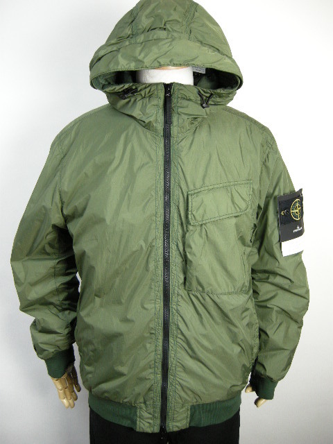 サイズM■新品■ストーンアイランド/フード付き中綿ジャケット/ナイロンジャケット/メンズ/STONE ISLAND/771540723 V0058 71249/2/カーキ系