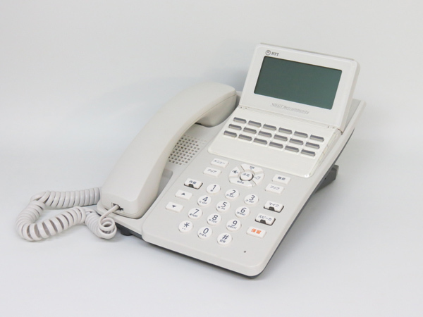 ■東仕 17年製 αA1 18ボタンスター標準電話機【A1-(18)STEL-(1)(W)】■007