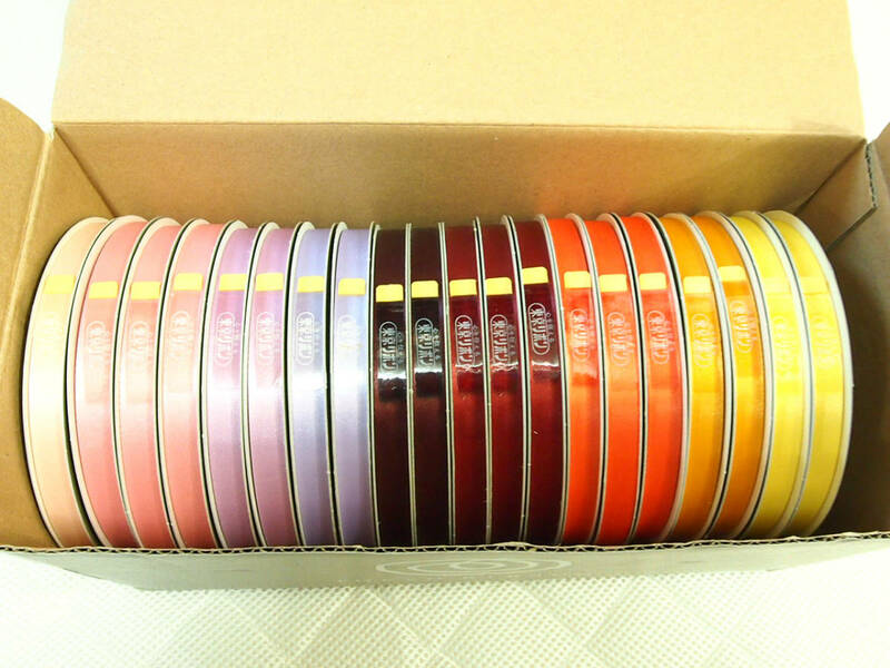 東京リボン　エクセルサテン　12mm×100ｍ　9色　20巻セット　未使用保管品