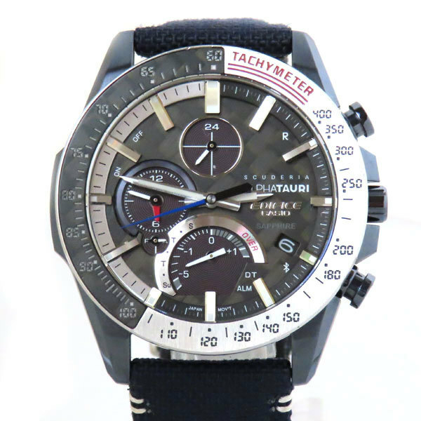 CASIO カシオ Scuderia AlphaTauri Limited Edition 腕時計 ソーラー エディフィス EQB-1000AT-1AJR メンズ 中古