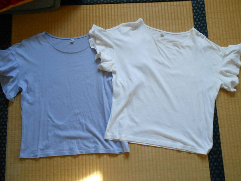 UNIQLO ユニクロ レディースTシャツ ２枚セット ホワイト・ラベンダー 　　Sサイズ
