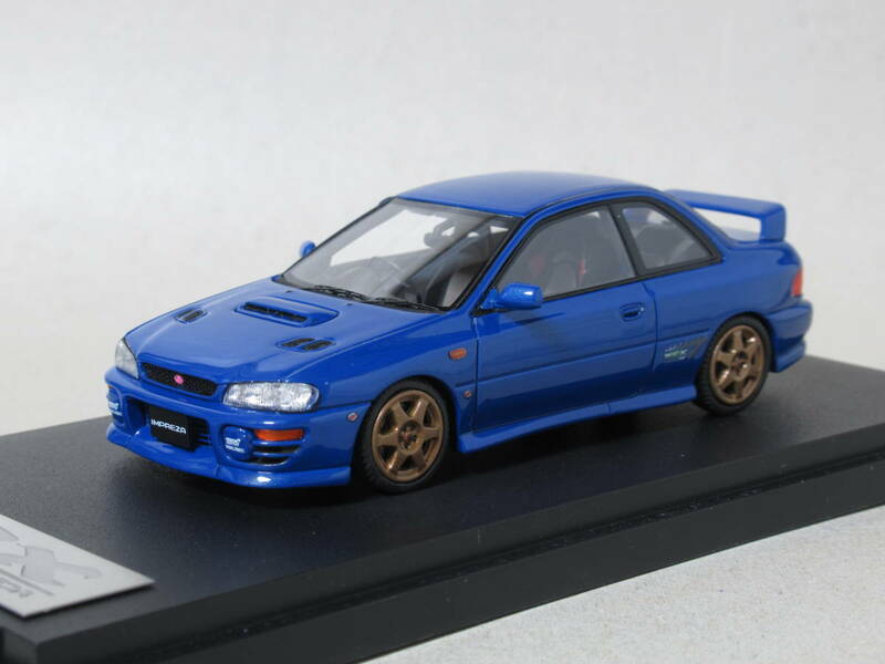 1/43 MARK43 スバル インプレッサ WRX タイプR STI バージョン 1997 GC8 ソニックブルーマイカ/スポーツホイール