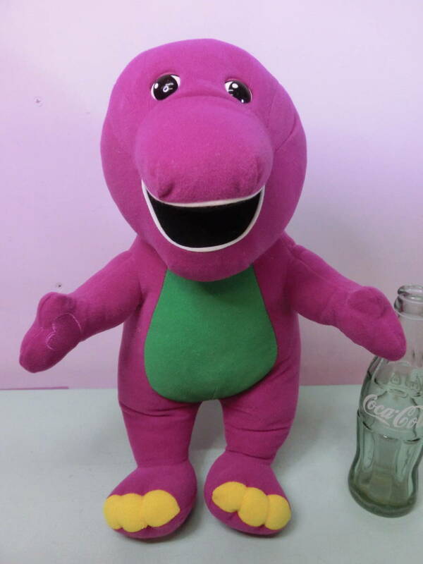 バーニー&フレンズ◇ぬいぐるみ人形 38㎝◇1998年 Barney & Friends Dinosaur stuffed animal toy 恐竜 USA ティラノサウルス