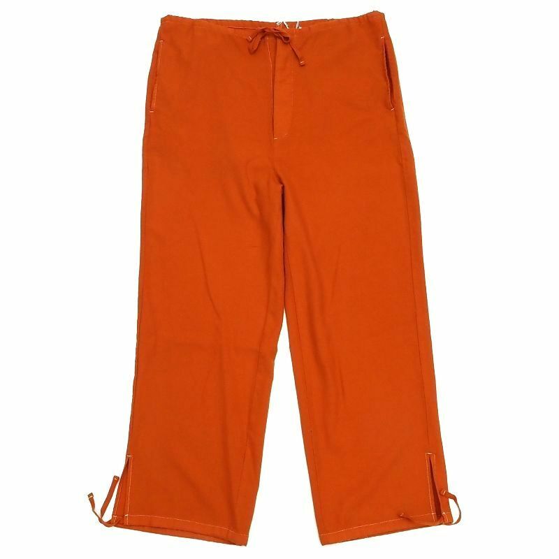 B0482S 新品 22AW loomer/製品染め ウール オーバーパンツ 【サイズ：2】 オレンジ Wool Garment Dye Over Pants ルーマー