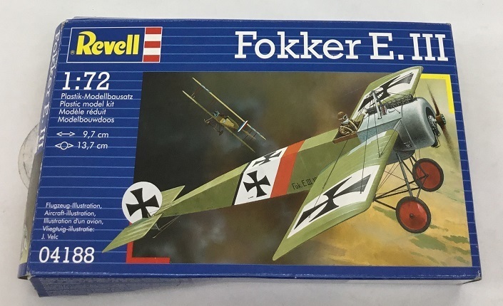 送料無料 Revell Fokker E. III フォッカー 1/72 04188 戦闘機 ドイツ 未使用品 未組立