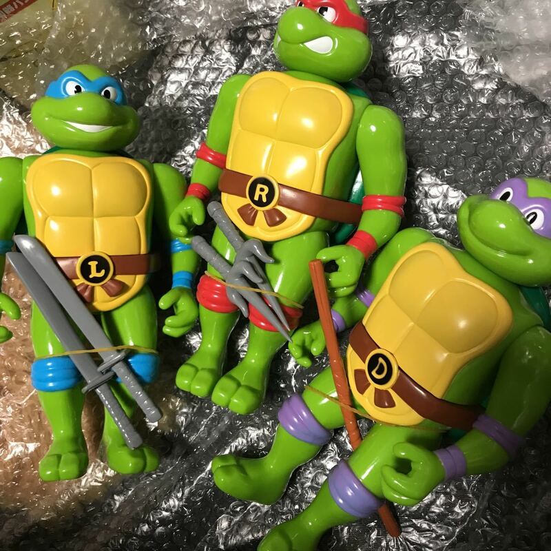 dune テツロッド ミュータント タートルズ ソフビ フィギュア　ドナテロ レオナルド ミケランジェロ　Mutant Ninja Turtles TMNT 3体セット