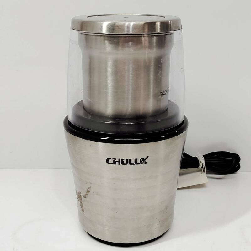●動作品 CHULUX QF-3006SD 電動コーヒーミル COFFEE GRINDER プッシュタイプ 乾湿機能 キッチン 調理家電 水洗い可 喫茶店 家庭 バーS1283