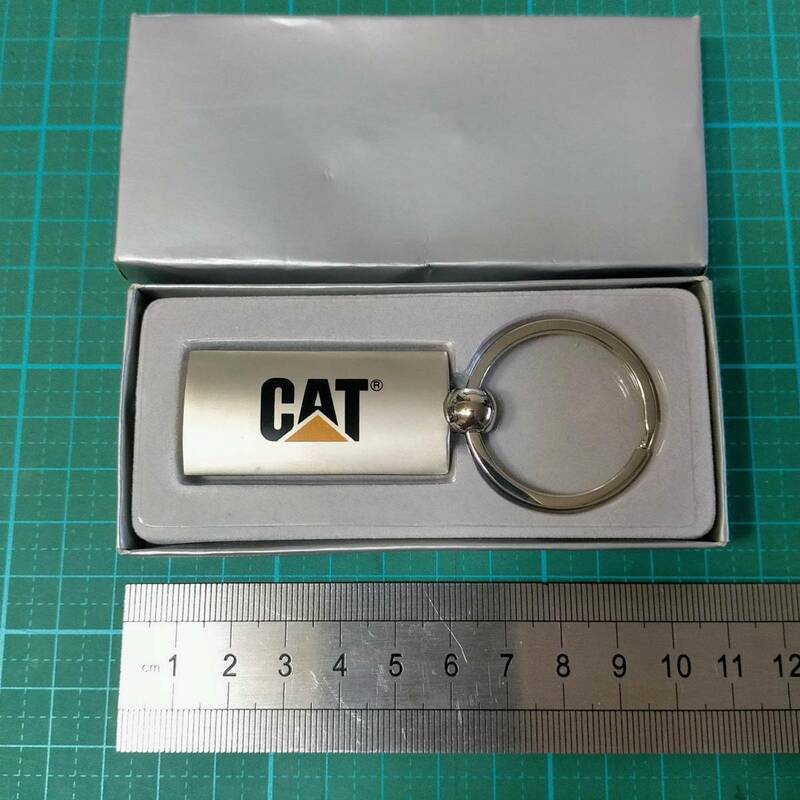  正規品 CAT ロゴ キーホルダー 未使用 キャタピラー・ジャパン 日本キャタピラー 重機 建設 機械 CAT logo key ring holder chain strap