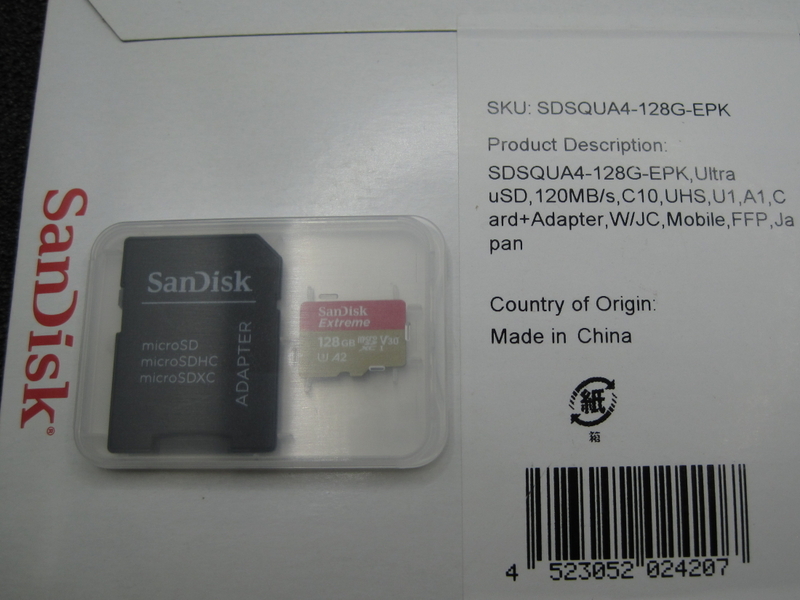 ☆★JUNK PC PARTS★☆ SanDisk microSDXCカード Extreme 128GB UHS-I U3 A2 V30 高速高性能タイプ 中古/即決有☆彡サンディスク