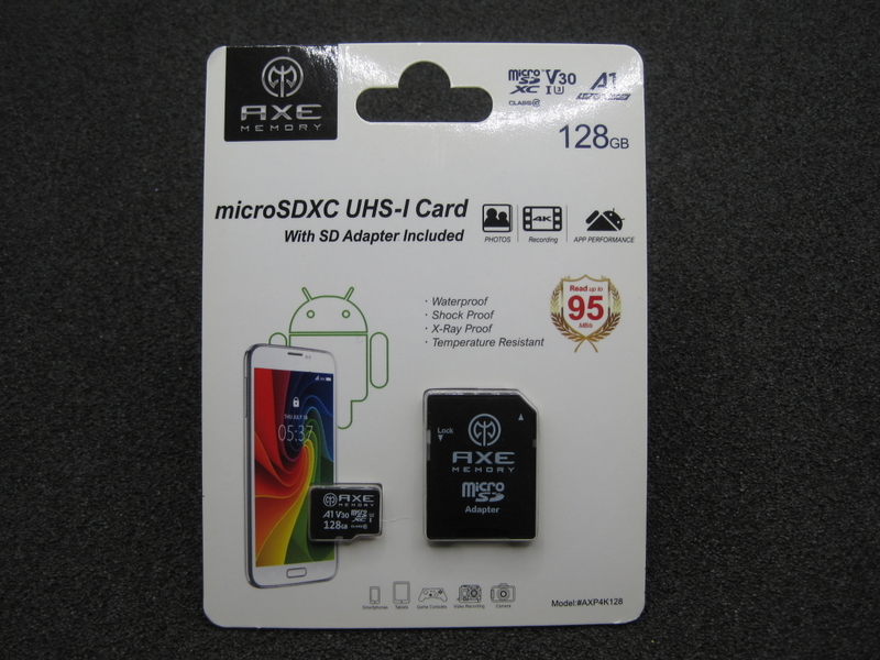 ☆★JUNK PC PARTS★☆ AXE MEMORY microSDXCカード【 AXP4K128 】128GB UHS-I CLASS10 V30 U3 高速高性能タイプ 中古/即決有☆彡