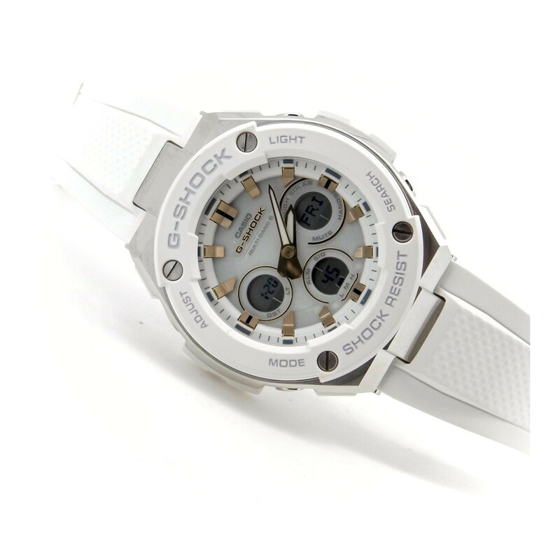 カシオ G-SHOCK G-STEEL GST-W300 メンズ腕時計 ホワイト デジタル アナログ 質屋出品