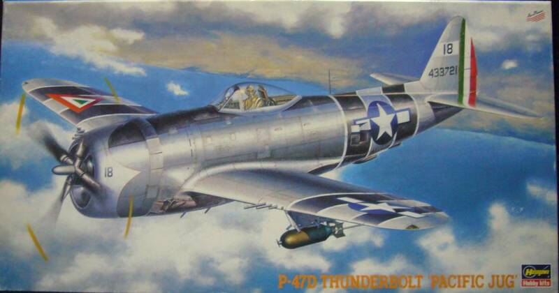 ハセガワ　1/48　P-47D　サンダーボルト 　``パシフィックジャグ``　中古