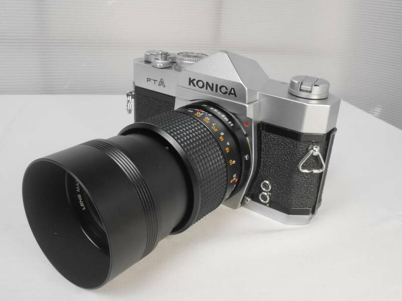 KONICA FTA + HEXANON AR 135mm f3.5　フィルムカメラレンズセット