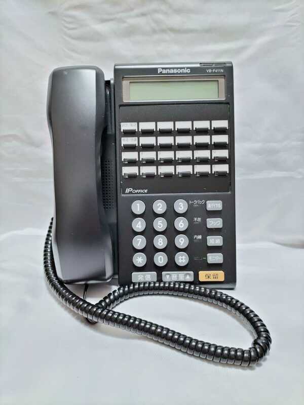 Panasonic パナソニック 12ボタン数字表示電話機 VB-F411NA-K No.595
