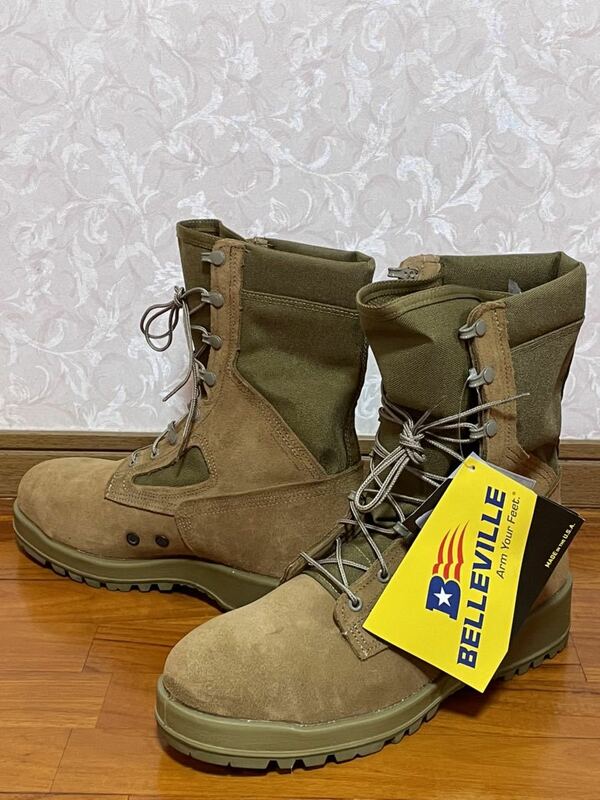 米軍放出品　新品タグ付き　ＵＳＭＣ　ＢＥＬＬＥＶＩＬＬＥ　デザートブーツ　１１.５Ｗ