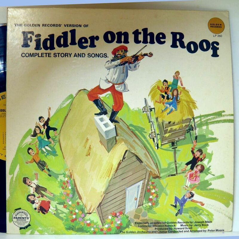 【検聴合格】196？年・超稀少ジャケット「USA盤：屋根の上のバイオリン弾き： FIDDLER ON THE ROOF」【LP】