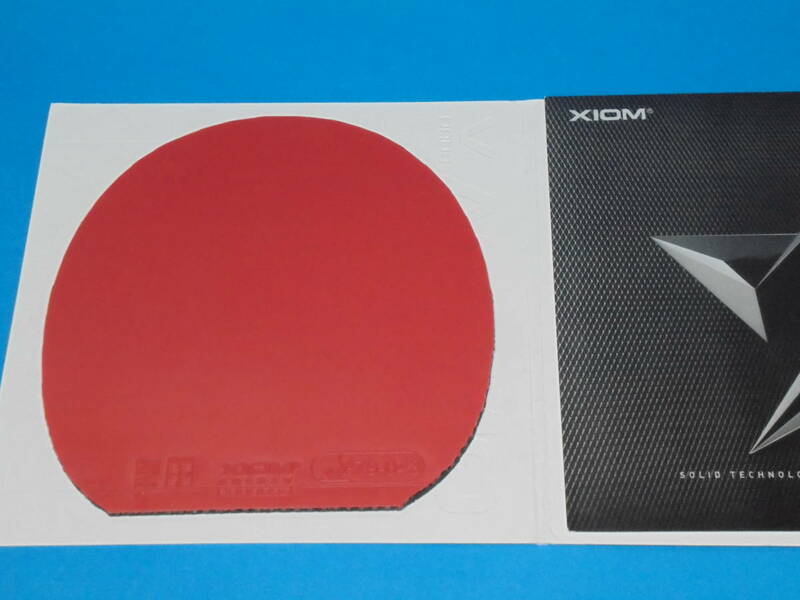 卓球 ラバー XIOM（エクシオン）オメガVヨーロ DF (赤) MAX【美品】