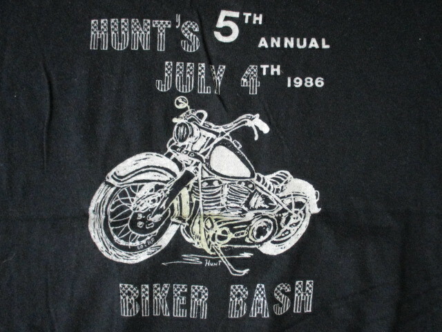 1986 ビンテージ バイカー バイクショップ Tシャツ チョッパー ハーレー ナックルヘッド パンヘッド ショベルヘッド L XL ABATE OF FLA Inc