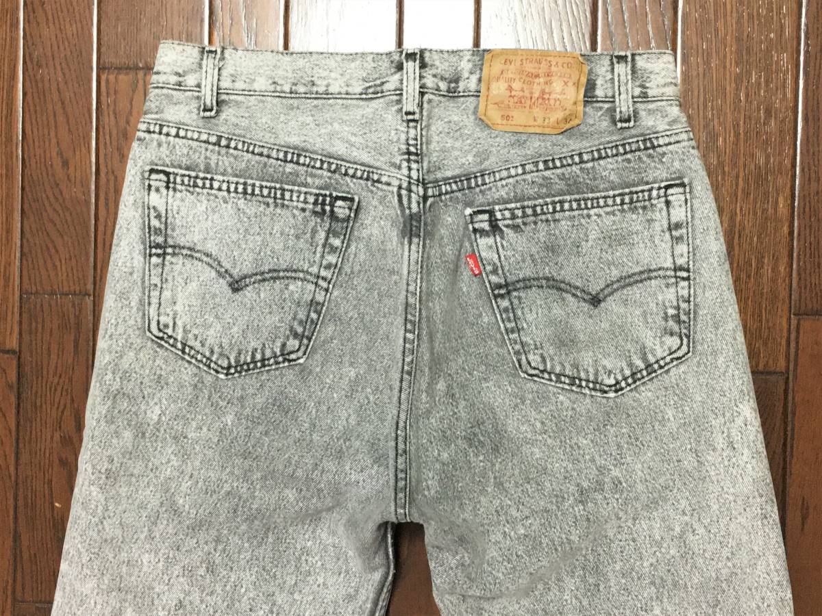 ＵＳＡ製 ビンテージ リーバイス Ｌｅｖｉ’ｓ ５０１ ｗ３３ ケミカルウォッシュ ブラック ジーンズ 黒 デニム パンツ アメリカ製