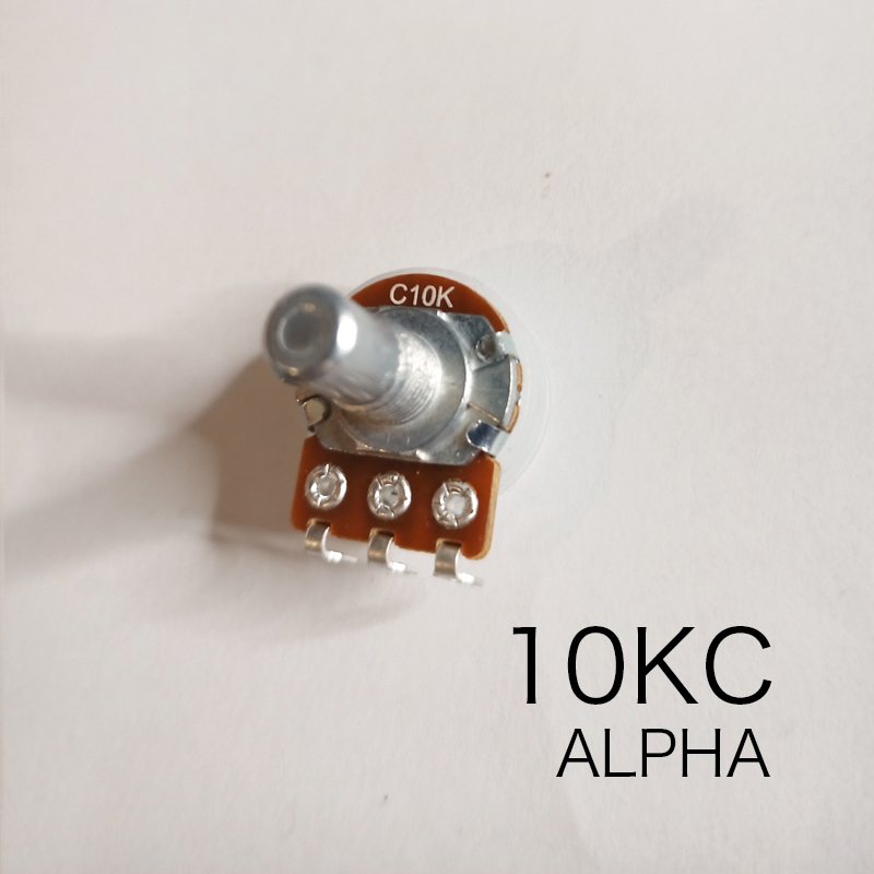 ALPHA 10KC ボリューム ダストカバー付き φ16 Cカーブ ラウンド