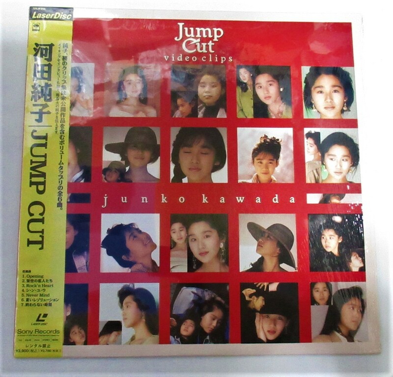 当時もの　帯付き　河田純子LD　JUMP CUT　CBSソニー　　