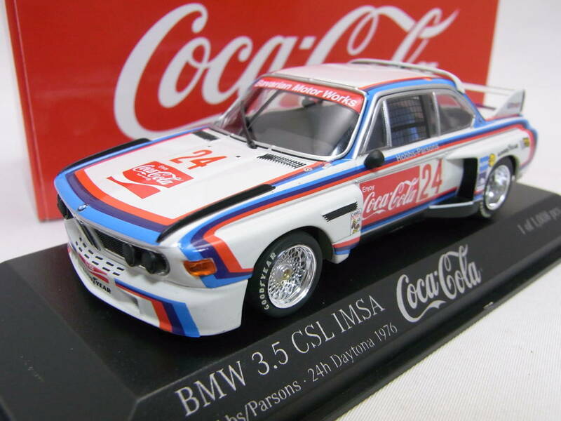 ★特注!★BMW 3.5CSL IMSA Hobbs/Parsons 24h Daytona 1976 1/43【Coca Cola/コカ・コーラ】★美品!★430 762924