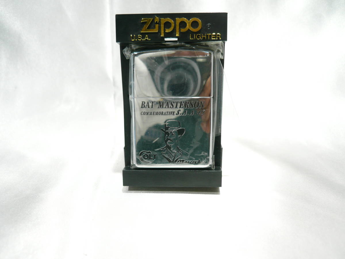 ☆zippo ジッポライター コメモラティブ マルシン COLT BAT MASTERSON コルト モデルガン S.A.A.45☆