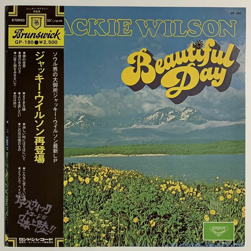 ★レア/LP/帯付/Jackie Wilson Beautiful Day /GP-180/1976年/レコード