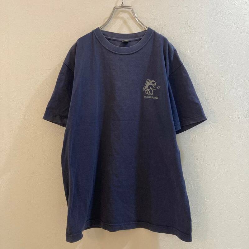 MONT-BELL/モンベル 半袖 Tシャツ ネイビー 紺 アウトドア メンズ M