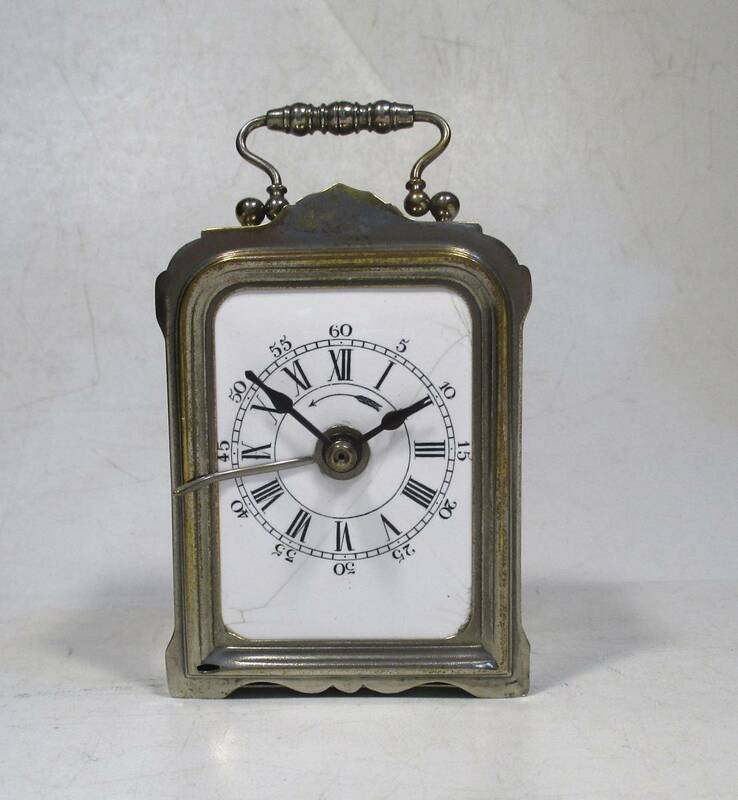 ☆　枕時計　オーストリア製　19世紀末頃　シリンダー機械