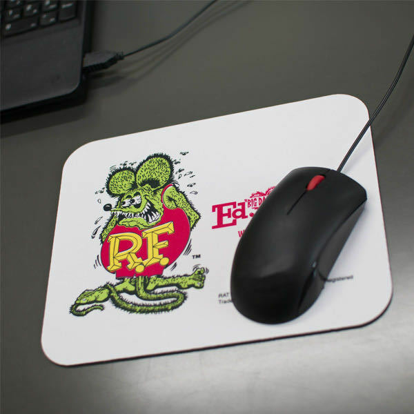 普通郵便 140円発送可 Rat Fink ラットフィンク 滑り止め付き マウスパッド mooneyes ムーンアイズ 好きの方にも スクエア