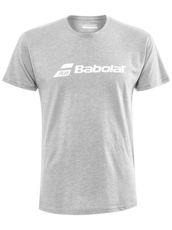 ■海外限定発売■BABOLAT（バボラ）Exercise Logo Tシャツ（US/EU：L）グレー