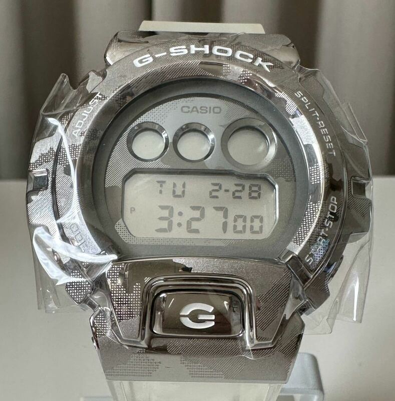 新品未使用品 G-SHOCK Gショック CASIO GM-6900SCM-1ER　カモメタルカバー×スケルトンカモバンド　海外モデル　　カシオ