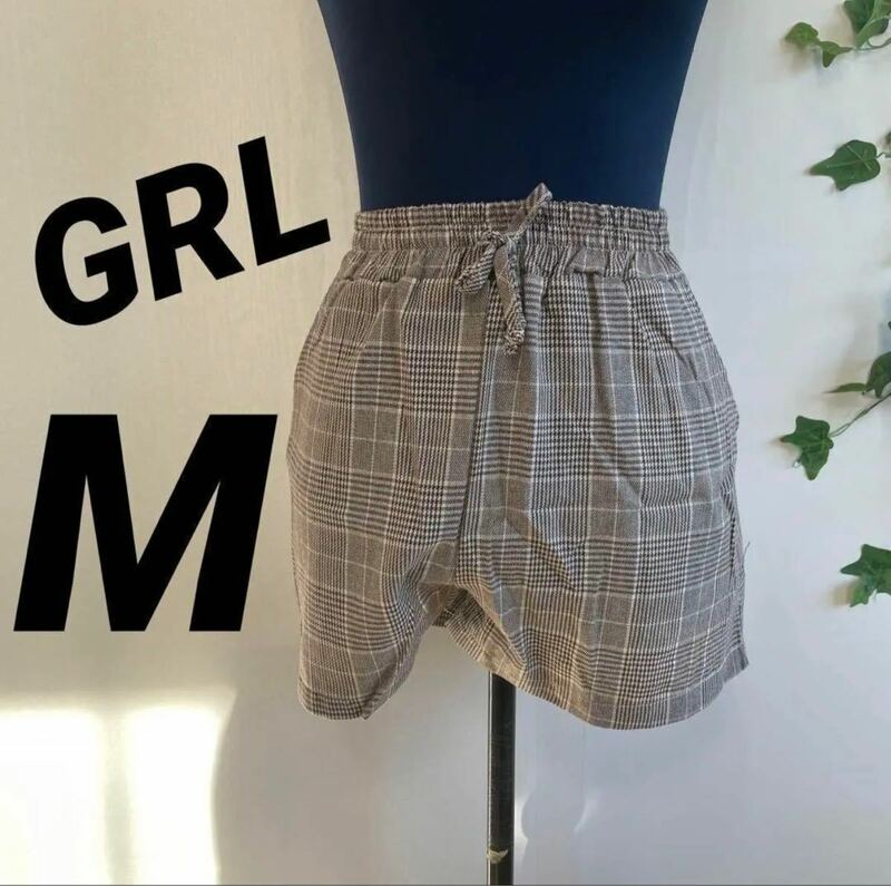 【GRL】グレイル ショートパンツ 短パン M キュロット チェック柄 美品