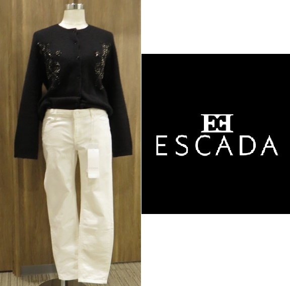 【新品・B品】ESCADA （エスカーダ）カシミヤ　シルク　ブラックセーター