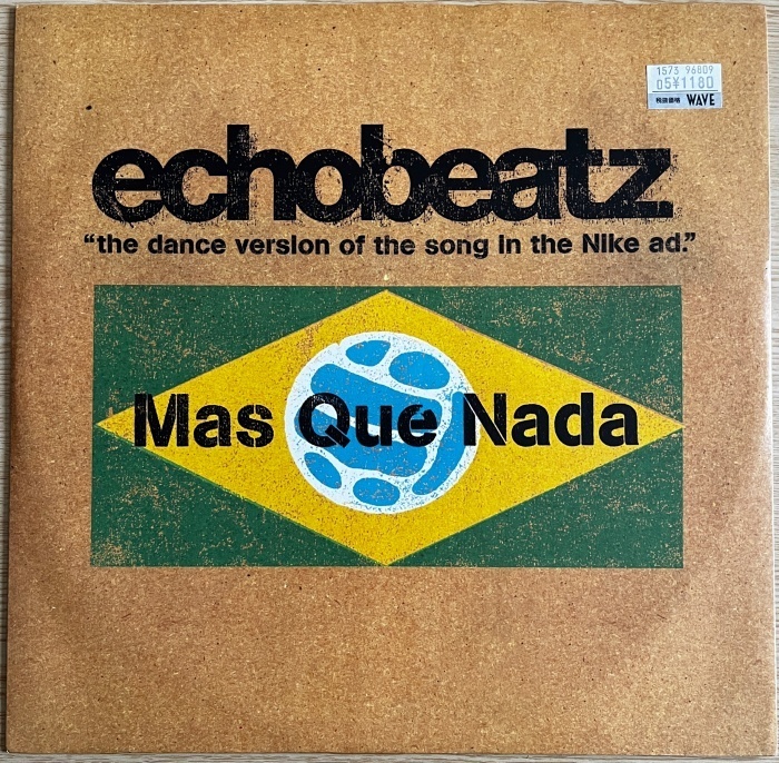 ★ クラブミュージック名盤 アナログ１２インチシングルレコード盤 echobeatz 『 Mas Que Nada 』 外盤 NIKE 広告 使用曲 ★ 人気！希少！