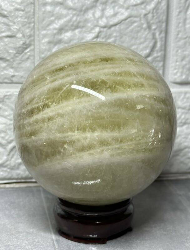 シトリン　水晶 丸玉 天然石 パワーストーン 原石 置物 スフィア　黄水晶　約1.5kg